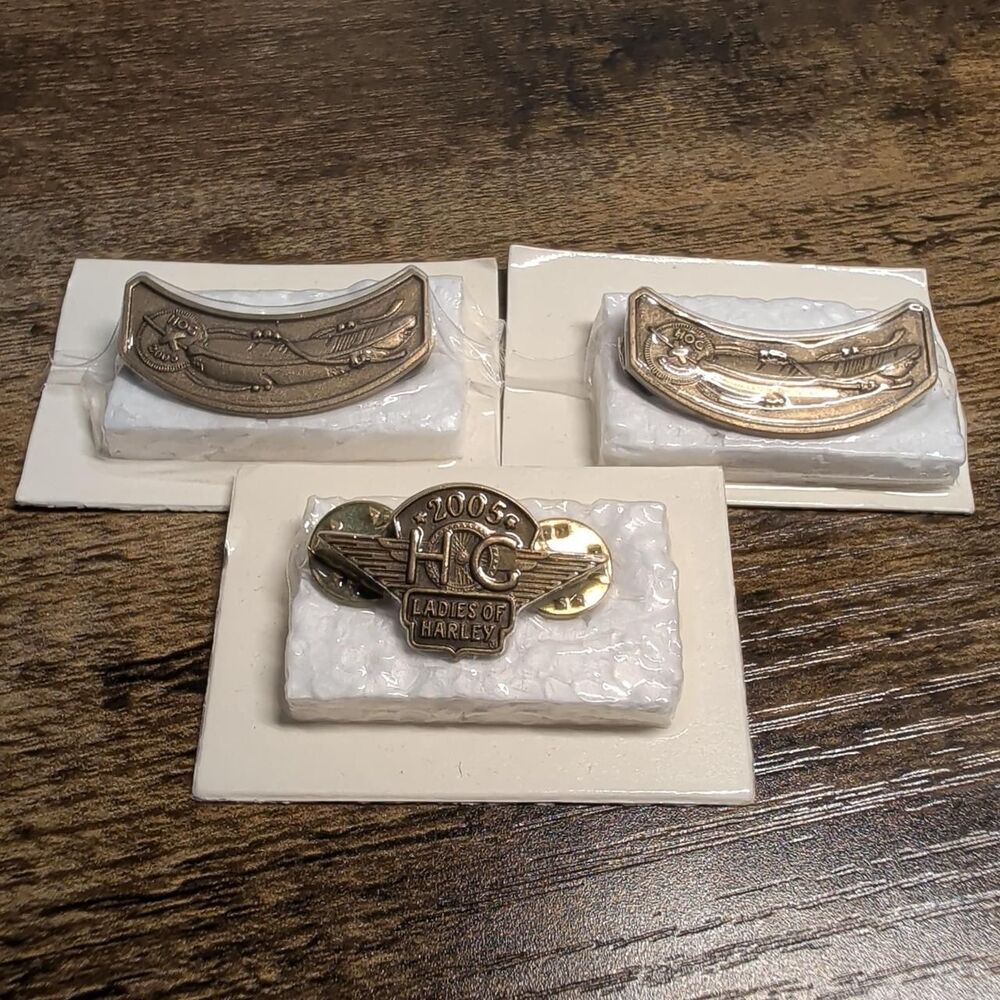 Harley-Davidson Gold Pins Collectibles New in original package Vintage